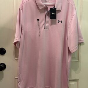 Under Armour Men's Light Pink Polo Shirt